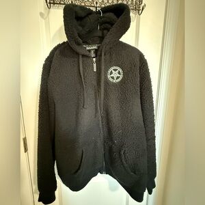 Black Sherpa Hoodie